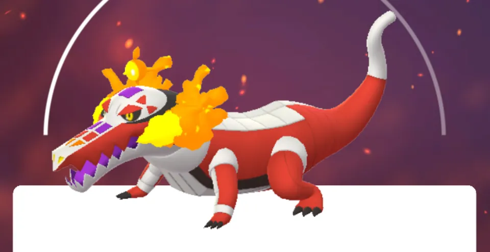 ポケモンGOの画面に表示されたラウドボーン